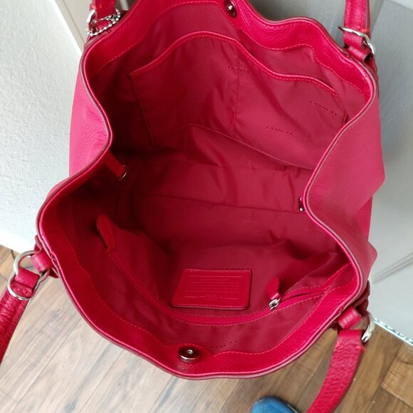 Coach Sierra Satchel - Red Leather - Picture 3 of 5